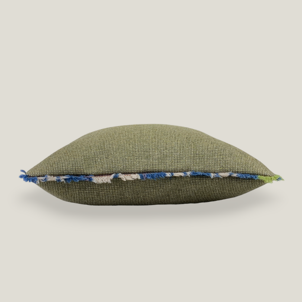 Brora Highland Tweed Fringed Cushion Cover