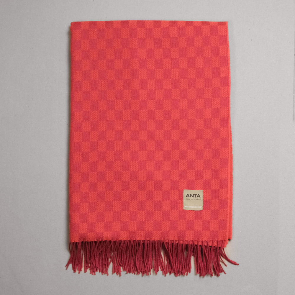 Rose Wool Cotton Throw