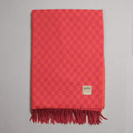 Rose Wool Cotton Throw