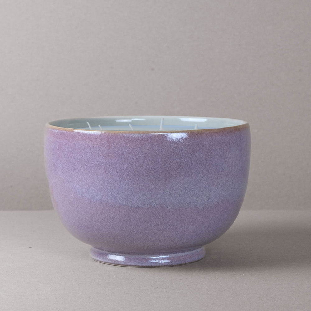 Rustic Heather Castle Candle Bowl