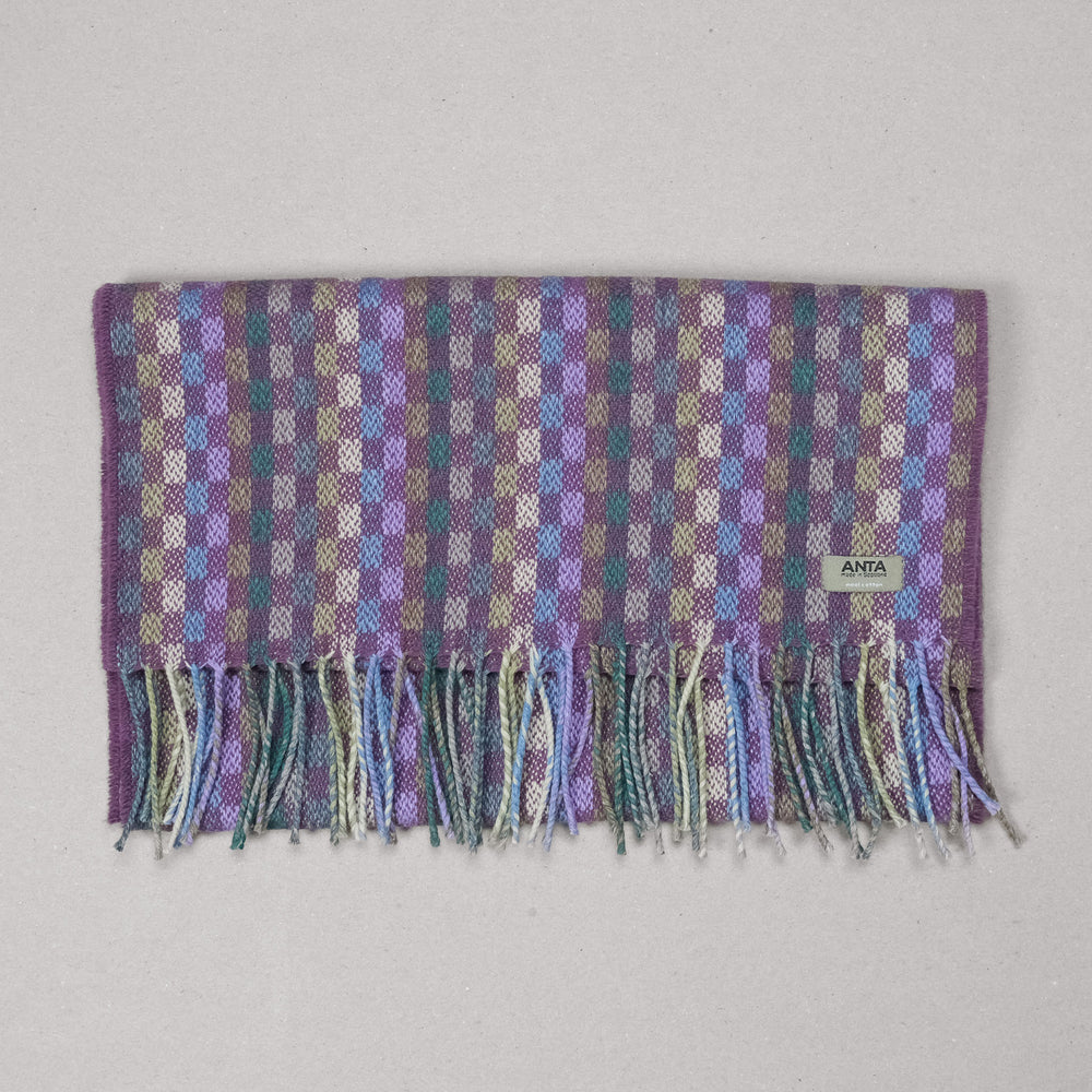 Scalpay Wool Cotton Check Scarf