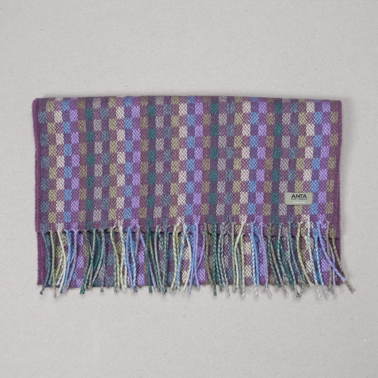 Scalpay Wool Cotton Check Scarf