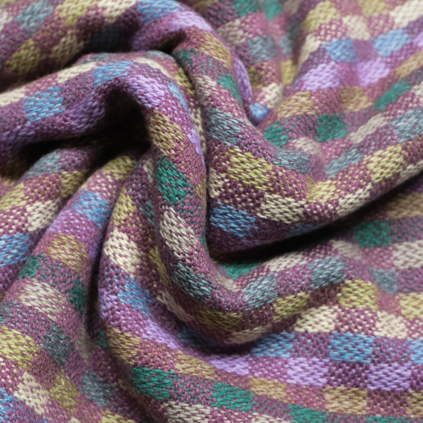 Scalpay Wool Cotton Check Scarf