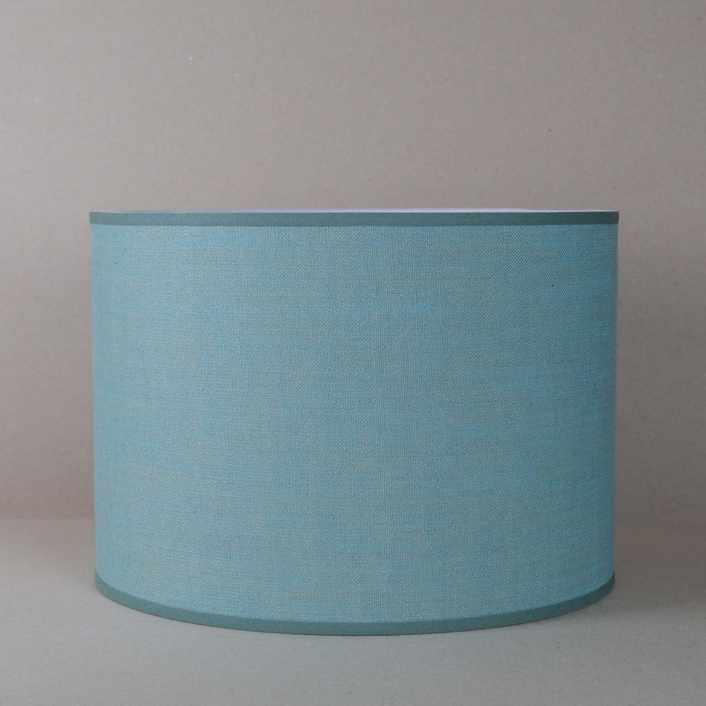 Teal Linen Large Lampshade