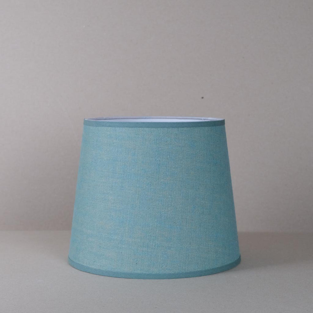 Teal Linen Small Tapered Lampshade