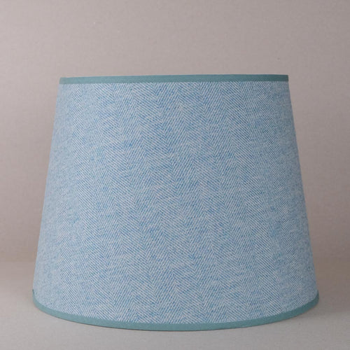 Teal Tweed Large Tapered Lampshade
