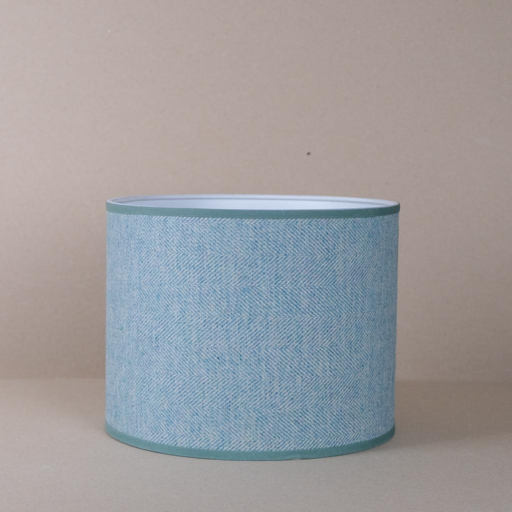 Teal Tweed Small Lampshade