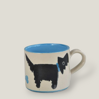 Blue Scottie Dog  Small Mug