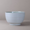 White Ridged Salad Bowl