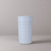 White Ridged Vase