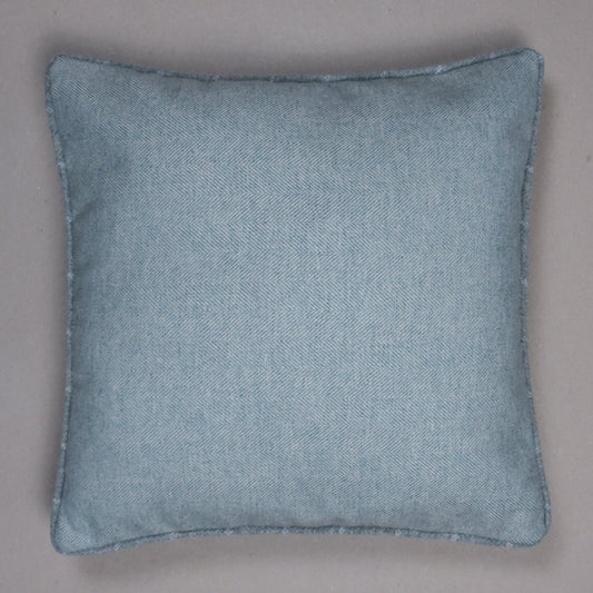 Teal Highland Tweed Zip Cushion Cover