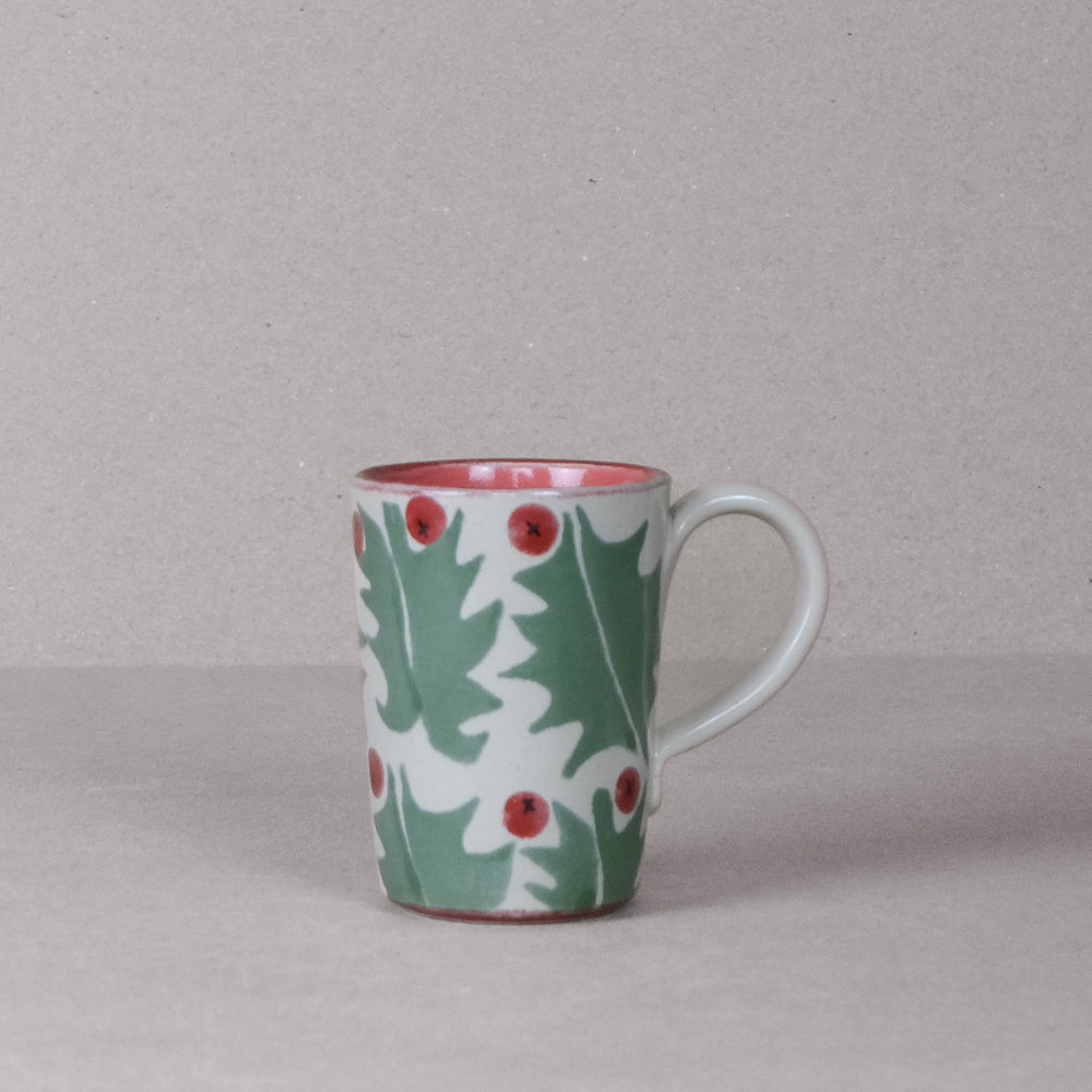 Holly Latte Mug