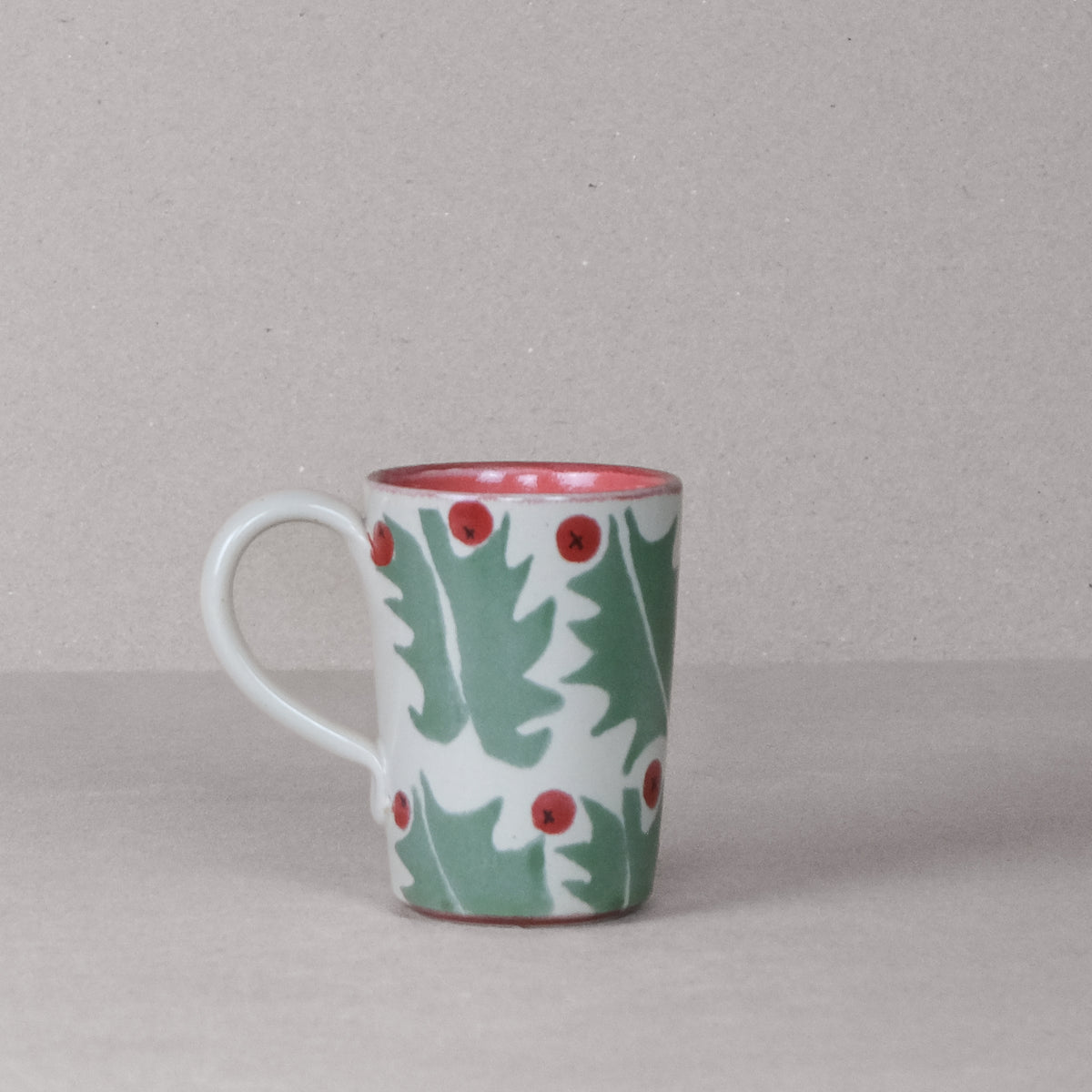 Holly Latte Mug