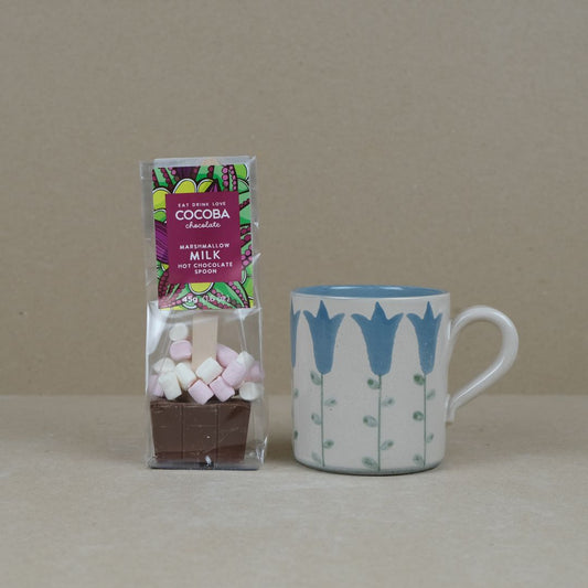 Harebell Large Mug with Hot Chocolate Stirrer
