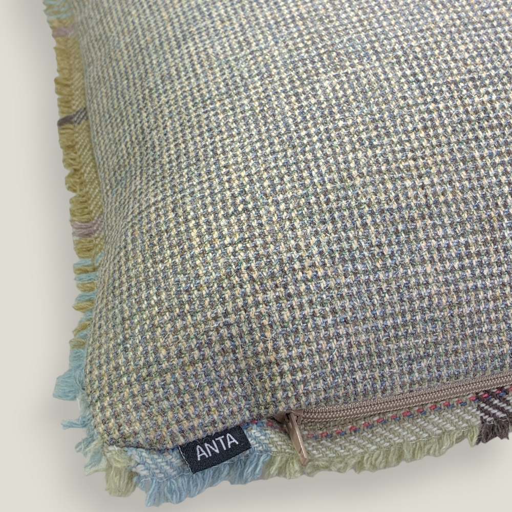 Findhorn Highland Tweed Fringed Cushion Cover