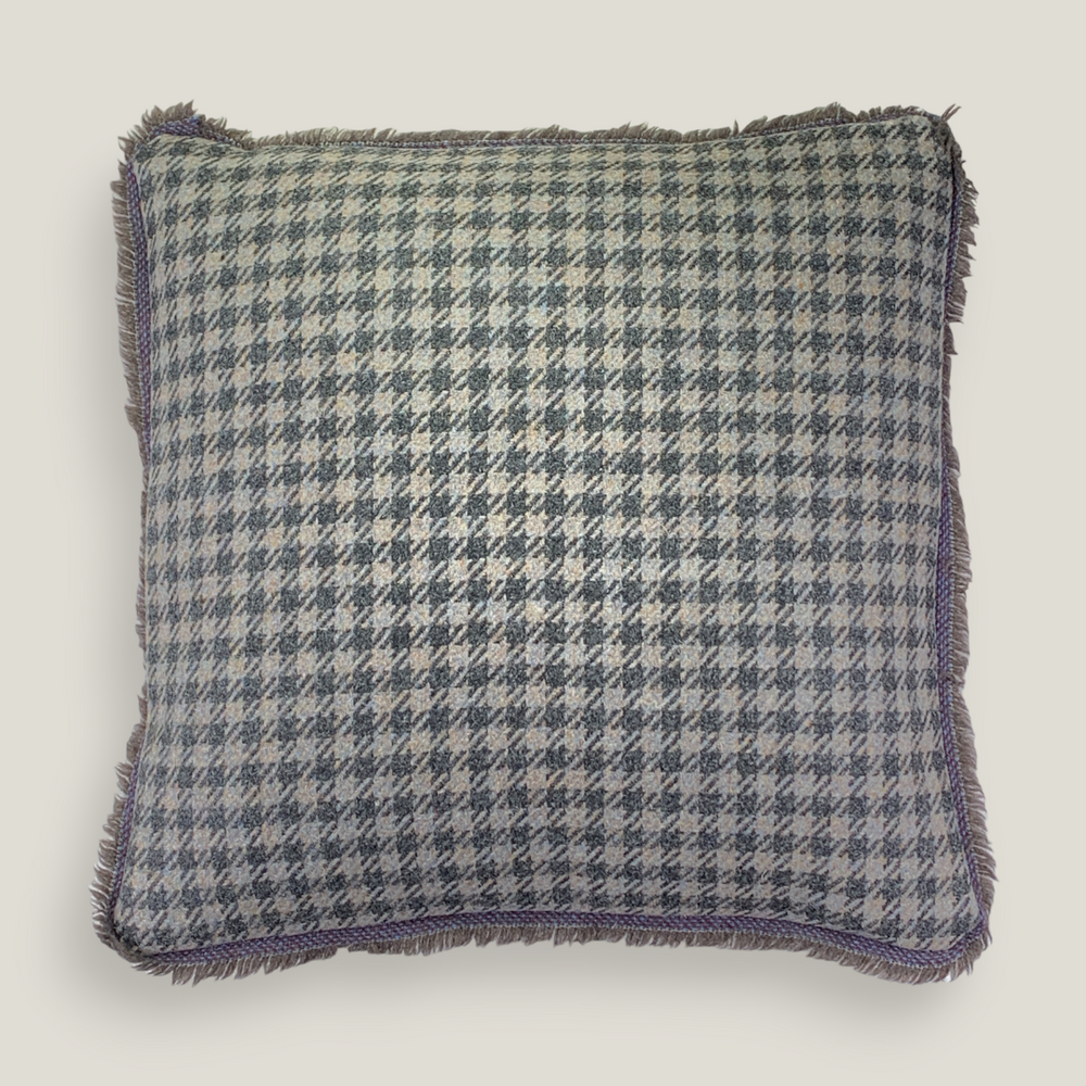 Ballachulish Highland Tweed Fringed Cushion Cover