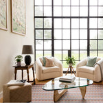 Black Ridged Large Table Lamp