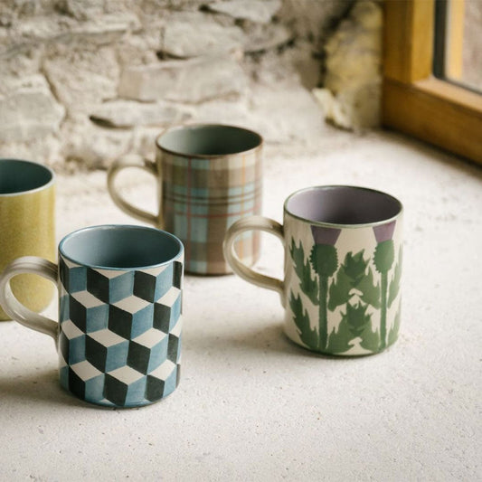 Cream Thistle Beer Mug