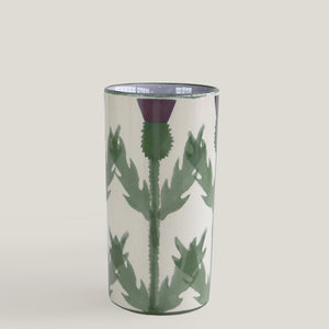 Cream Thistle Vase