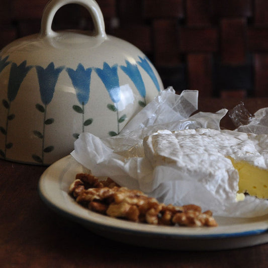 Harebell Cheese Dome and Plate