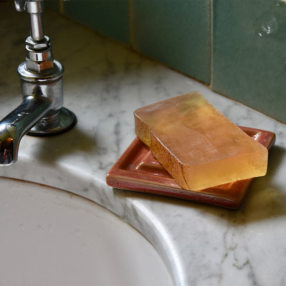 Partridge Soap Dish with 2 Bars of Soap