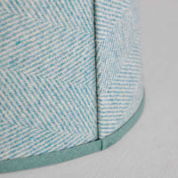 Teal Tweed Small Tapered Lampshade