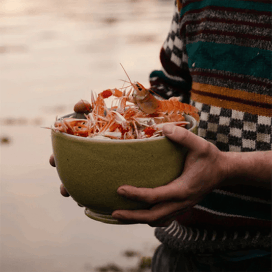 Teal Salad Bowl